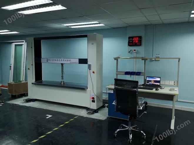 上海宇涵机械 50kN汽车玻璃压力试验机 挡风玻璃压力测试机  YC-121静态负荷试验机
