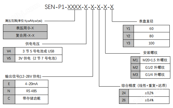 SEN-P1智能数显压力表(图1)