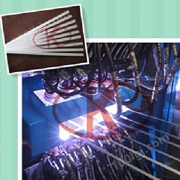 微通道空调铝扁管在线融射喷锌系统及产品