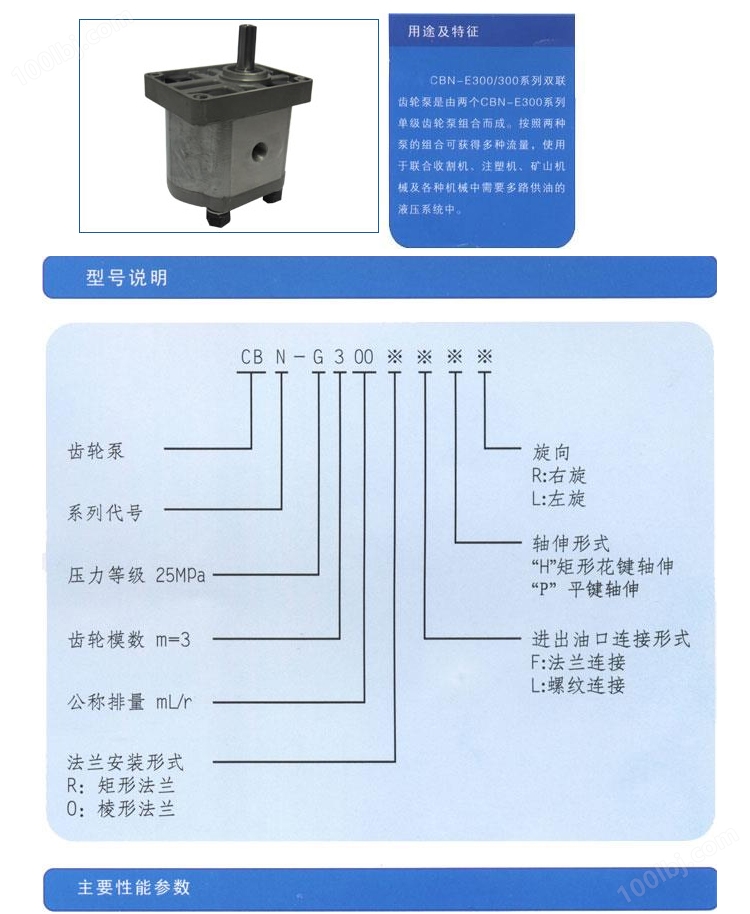 CBN-E(F)300系列齿轮泵