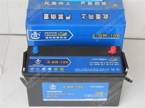 巡航汽车蓄电池6-QW-100MF/12V100AH